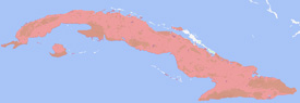 Range map of Leiocephalus cubensis